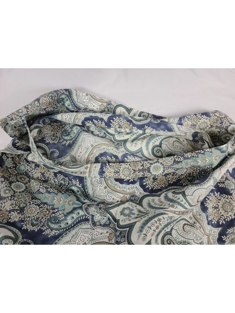 Pottery Barn Jordana Paisley Euro Sham Percale Organic Cotton